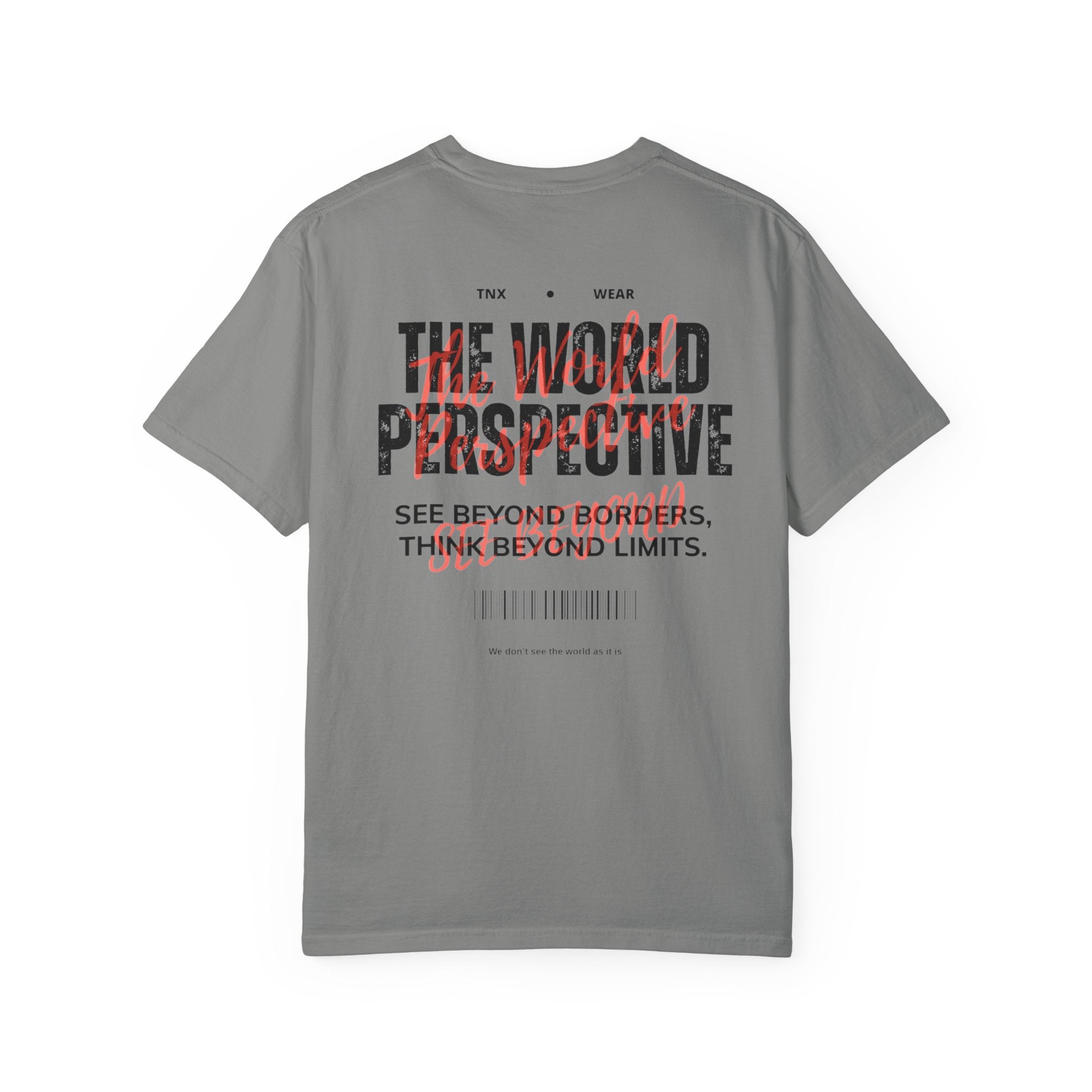 World Perspective Tee – Minimal Thought Graphic T-Shirt