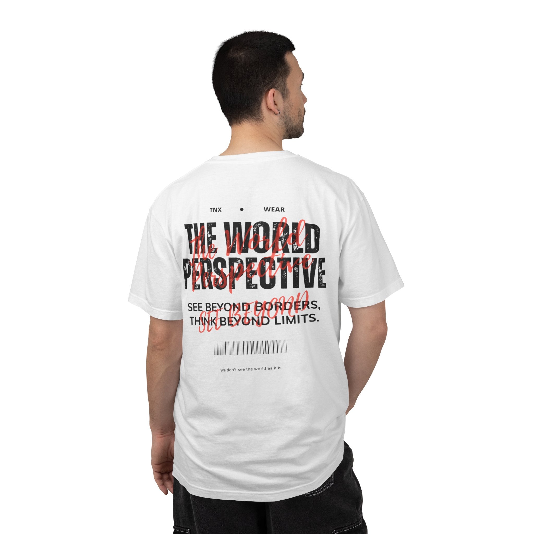 World Perspective Tee – Minimal Thought Graphic T-Shirt