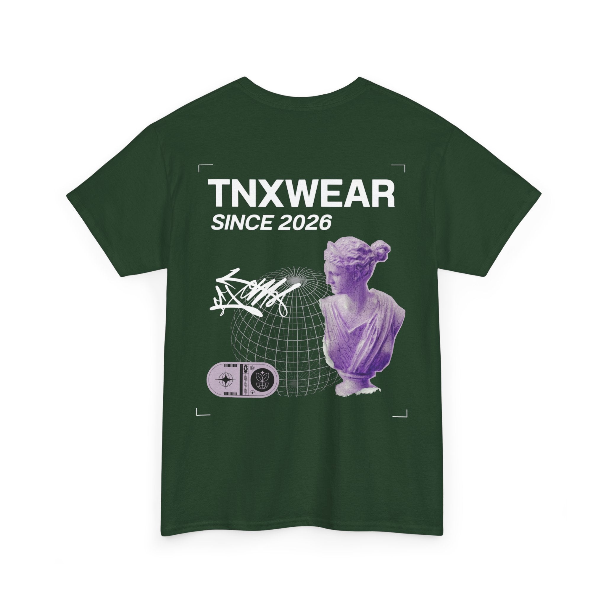 TNXWEAR Greek Bust Tee – Since 2026 Minimal Streetwear