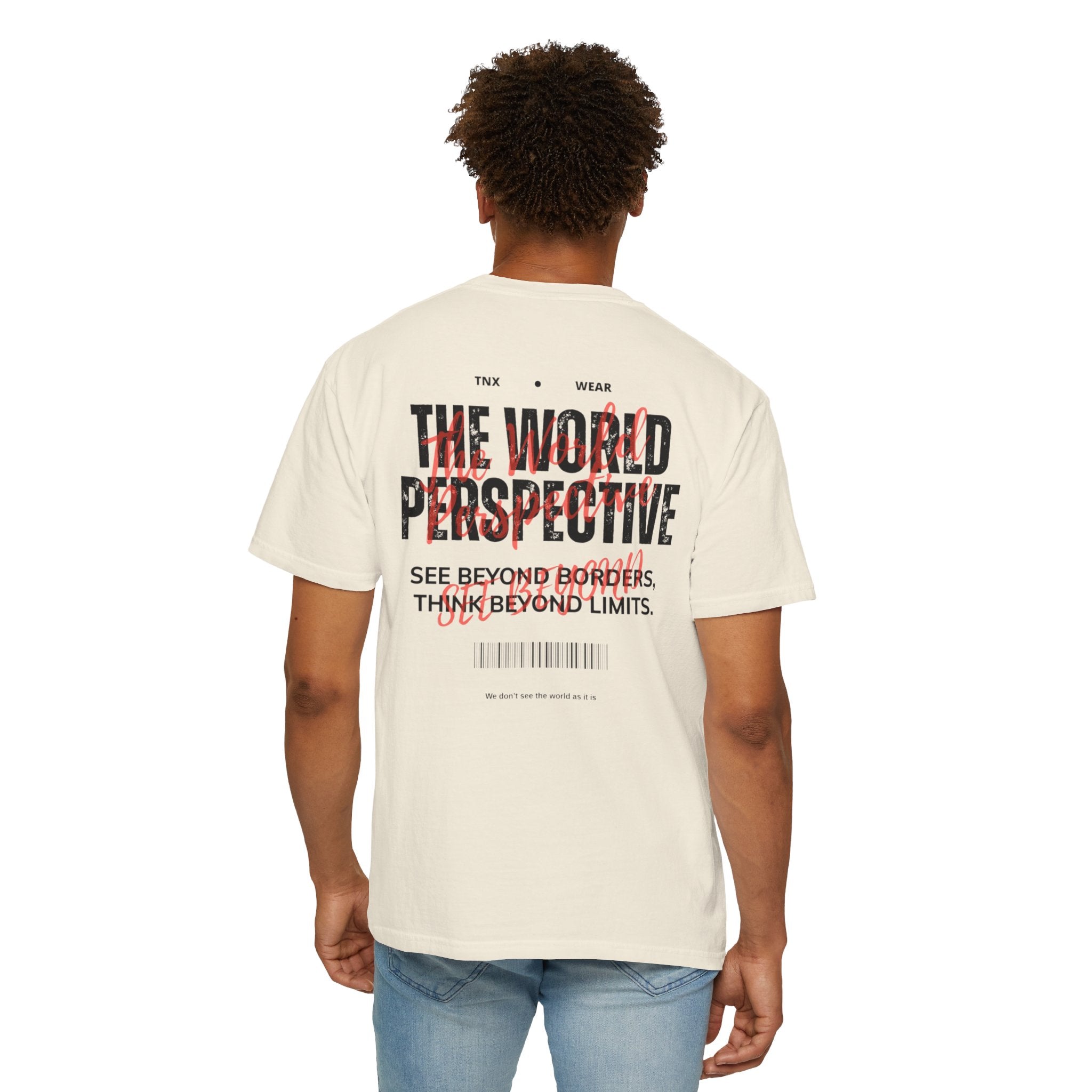 World Perspective Tee – Minimal Thought Graphic T-Shirt