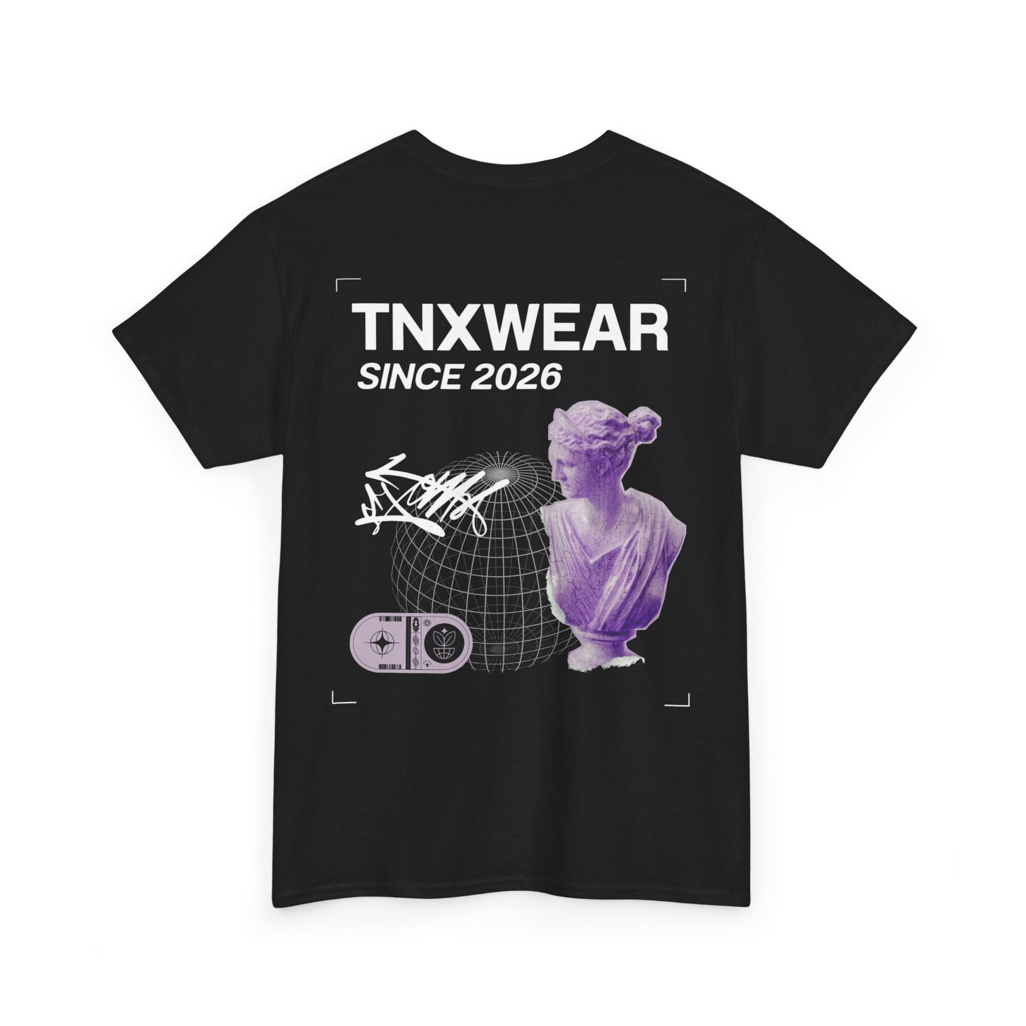 TNXWEAR Greek Bust Tee – Since 2026 Minimal Streetwear