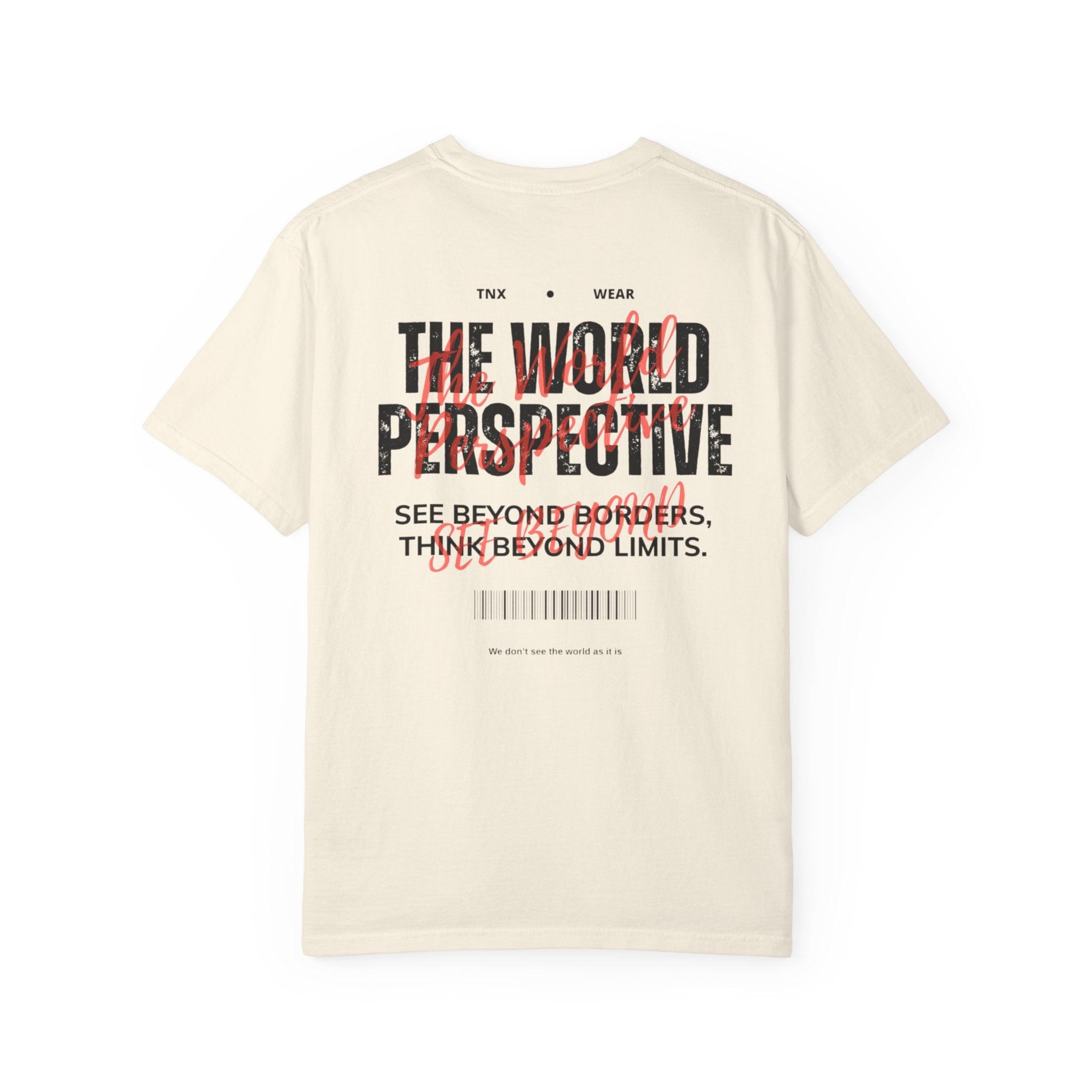 World Perspective Tee – Minimal Thought Graphic T-Shirt