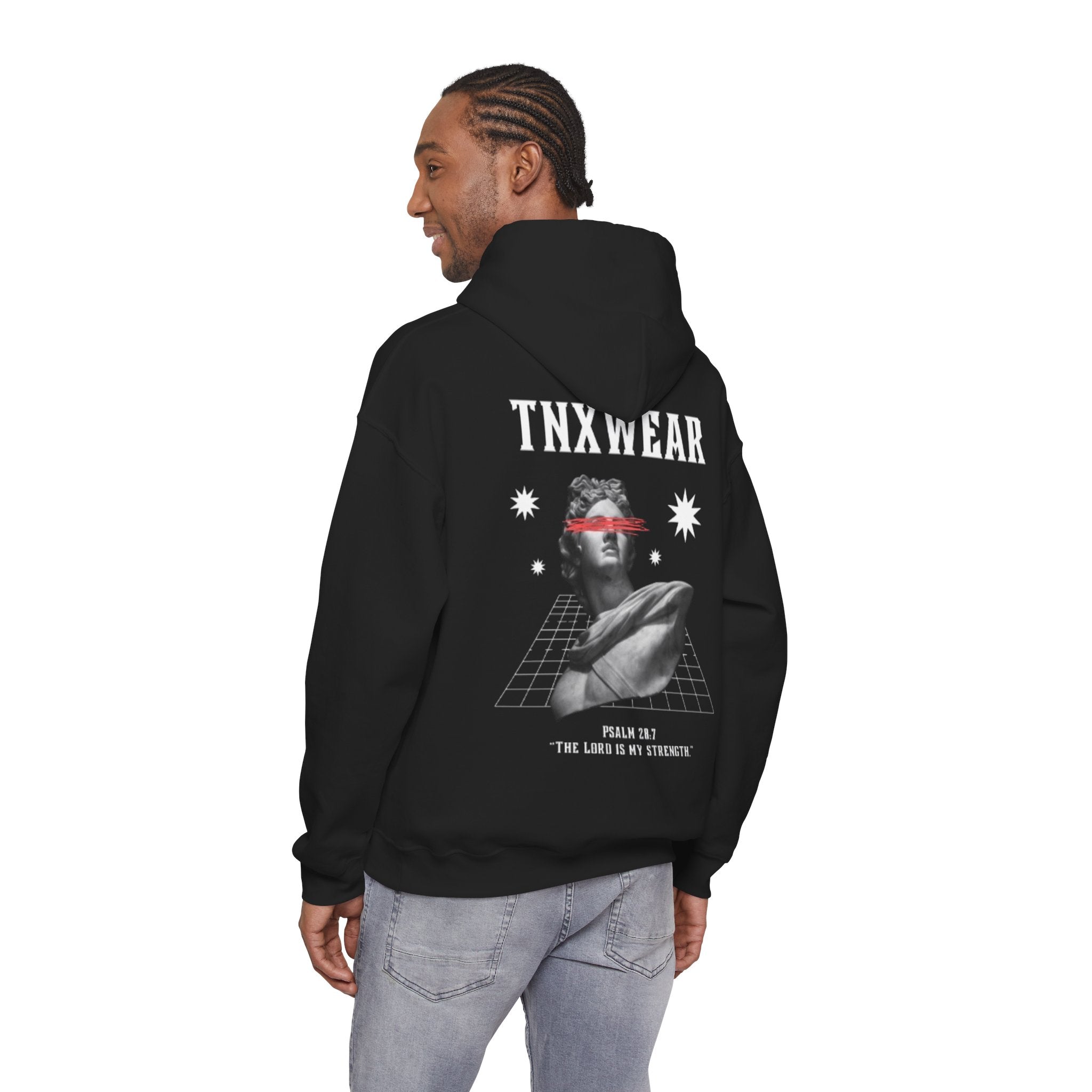 TNXWEAR Cosmic Vision Hoodie – Back Graphic Streetwear Pullover